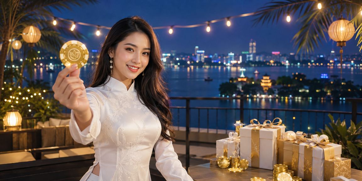 Cảnh phố Hà Nội với người chơi cá cược phương diện đèn neon